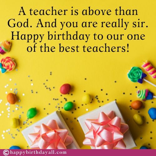 Happy Birthday Messages for Teacher