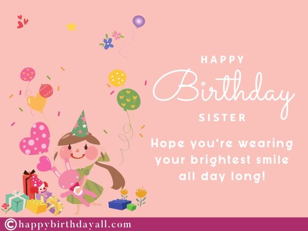 happy birthday images with quotes for sis