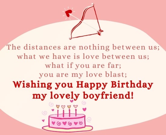 birthday wishes for your boyfriend in a long distance relationship