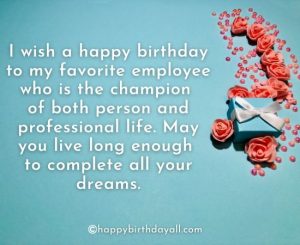 Inspiring Birthday Wishes for Employees | Happy Birthday Employee