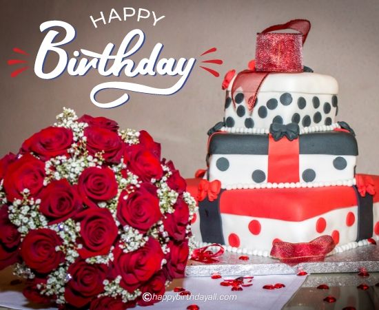 Soothing Happy Birthday Images with Flowers and Roses