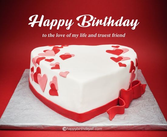 To My Love Heart Shape Cake | Heart-shaped Cake For A Birthday