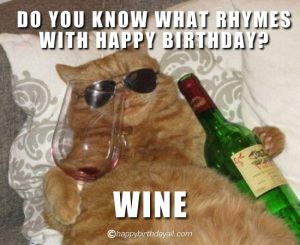 Happy Birthday Wine Images with Memes| Birthday Beer Images