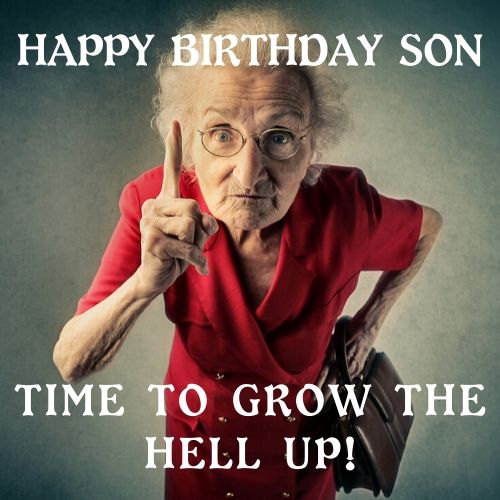 Feliz meme de cumpleaños para hijo