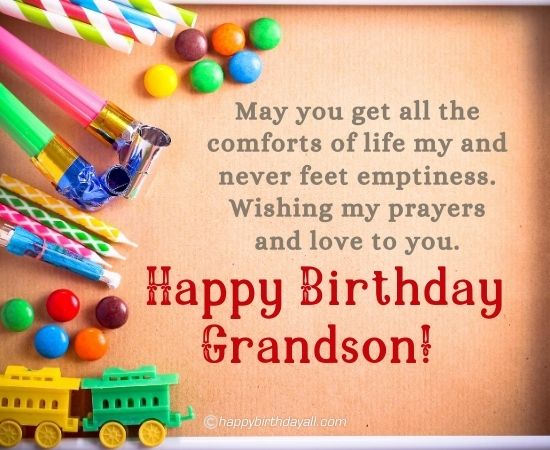 Birthday Wishes For Grandson With Images Happy Birthday Grandson