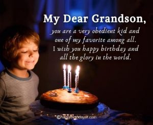 Birthday Wishes for Grandson with Images: Happy Birthday Grandson