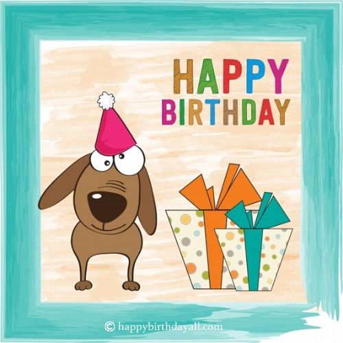 Deseos de cumpleaños para un perro