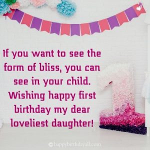 1st Birthday Wishes for Boy and Girl: Happy 1st Birthday Images