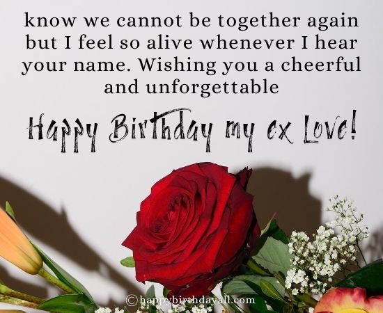 Emotional Happy Birthday Messages for Ex Boyfriend