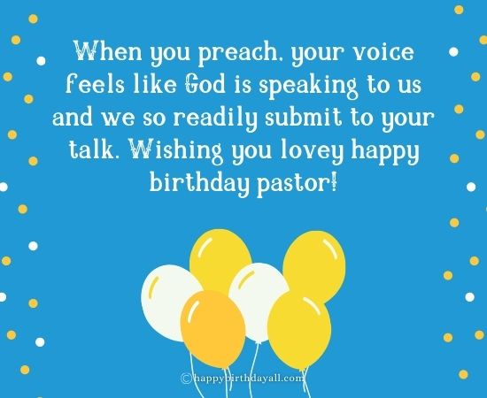 Happy Birthday Messages for Pastor 