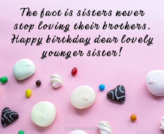 Happy Birthday Quotes for Little Sister