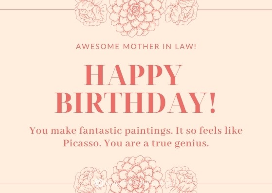 Happy Birthday mother in law messages