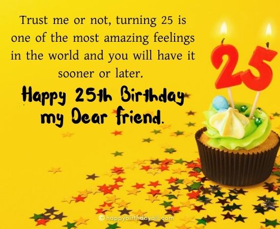 25th birthday wishes quotes