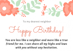 Birthday Wishes for Neighbor | Happy Birthday Neighbor Quotes