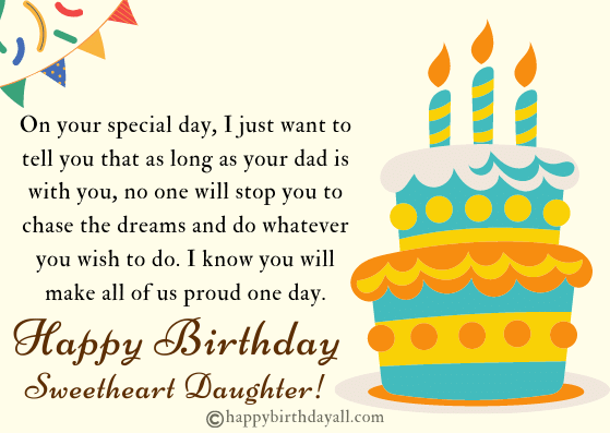 Birthday Blessings For Daughter From Dad