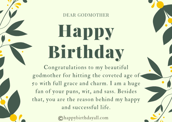 Beautiful Happy Birthday Wishes For Godmother With Images