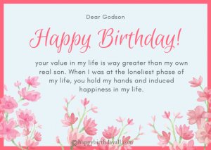 30+ Best Happy Birthday Wishes for Godson with Images