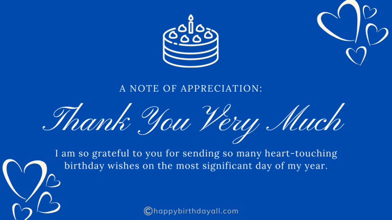 Emotional Thank You Messages For Birthday Wishes And Messages