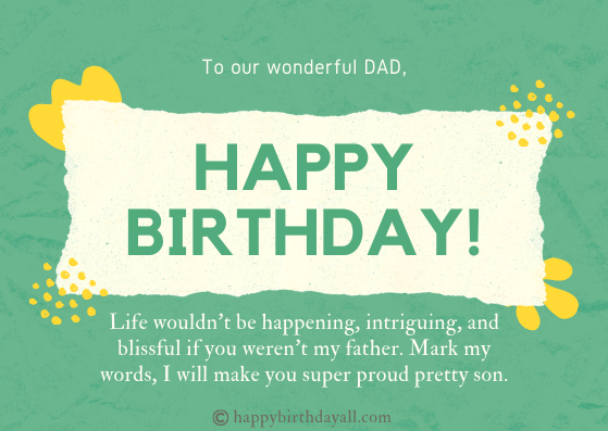 Inspirational Birthday Messages for Dad