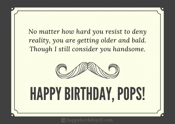 funny birthday poems for dad from daughter