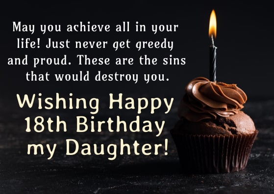 18th Birthday Wishes for Daughter from Mom