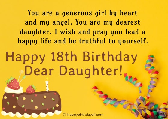 Heartwarming 18th Birthday Wishes for Daughter 