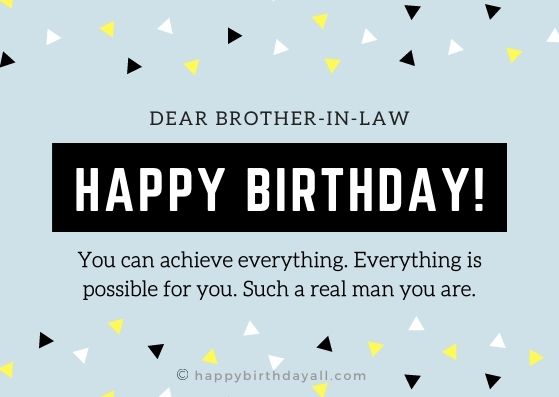 Birthday Greetings For Brother In Law 