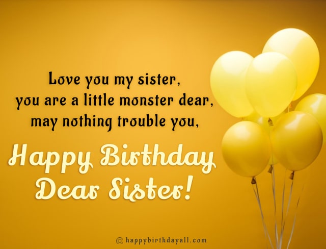 happy birthday sister poems and verses