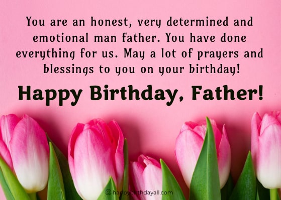 happy birthday father prayer