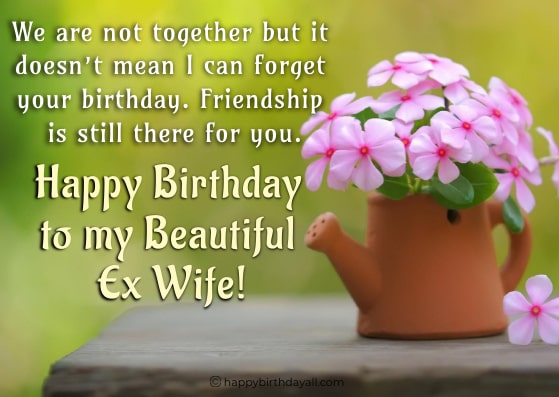 Happy Birthday Wishes for Ex-Wife