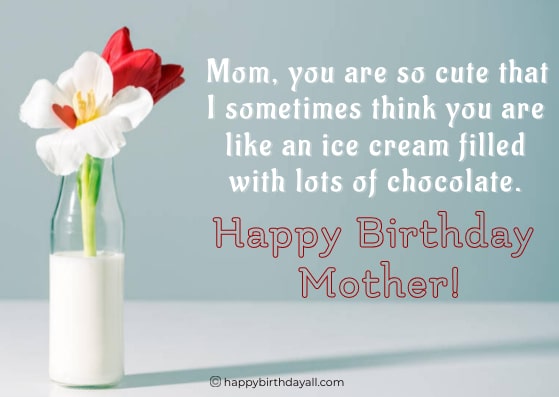 Funny Birthday Wishes for Mom from Son
