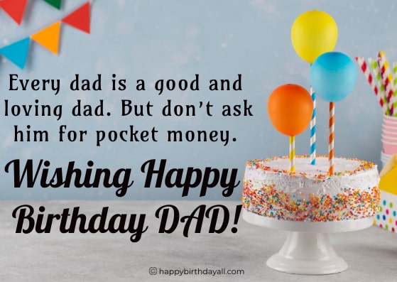 Funny Happy Birthday messages for Father