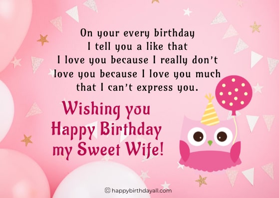 Funny Birthday quotes for Wife from Husband