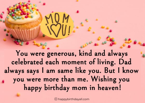 Birthday Wishes for Mom In Heaven From Your Son