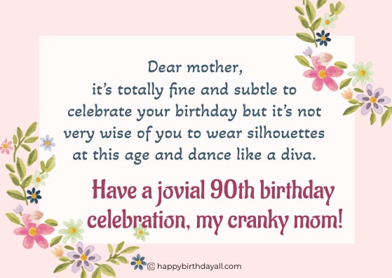 Funny 90th Birthday Quotes