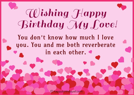 Romantic Birthday Wishes for Lover