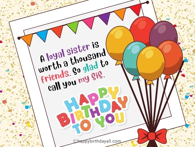 happy birthday sister quotes images