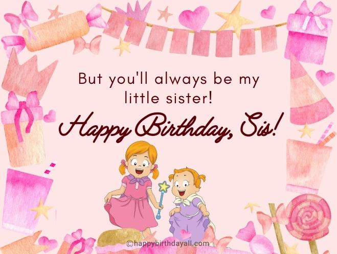 happy birthday sis images free download