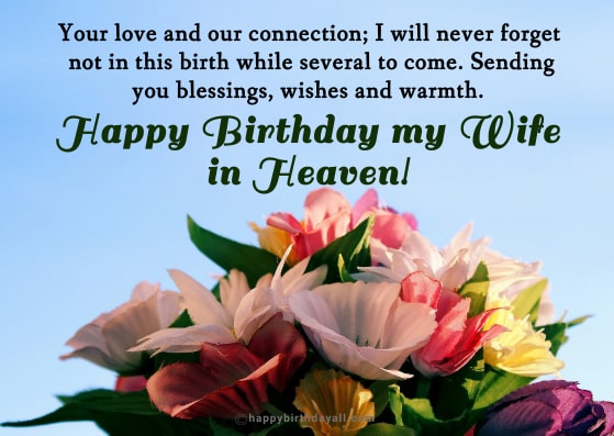 Happy Heavenly Birthday Messages For Wife