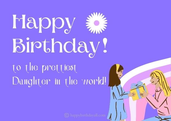 birthday messages for daughter with images