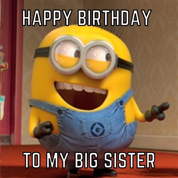 Funny Birthday Memes for big Sister