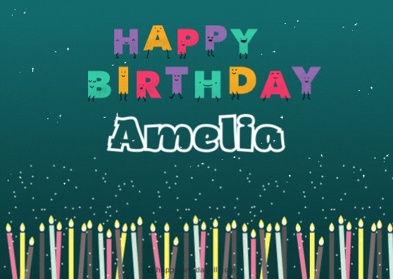 Happy Birthday Amelia Gif