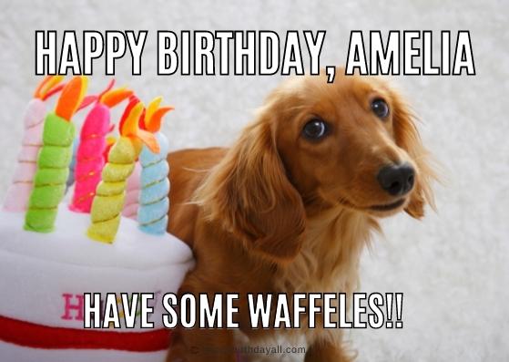 Happy Birthday Amelia Memes