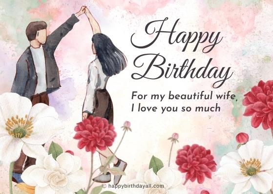 birthday wishes for wife status