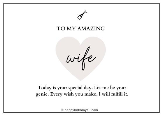 short birthday wishes for wife