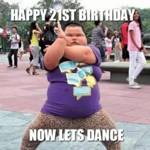cool Happy 21st Birthday Memes 