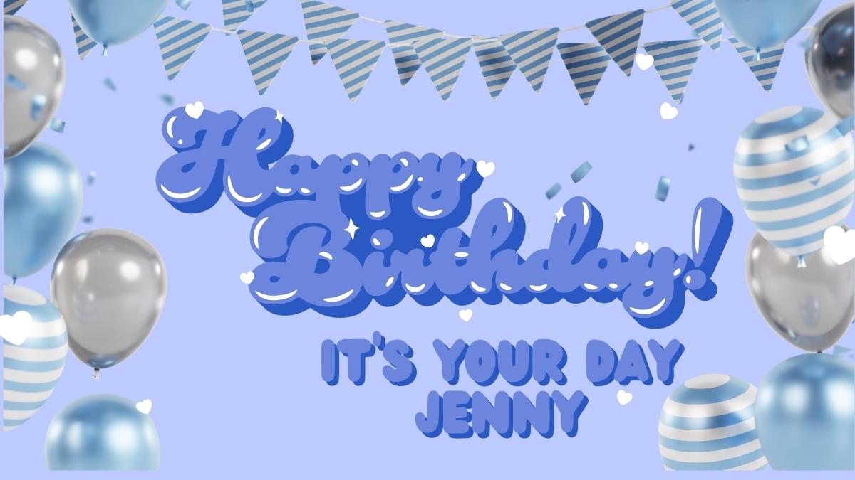 Joyeux Anniversaire Jenny Wishes, Images, Cake, Memes - Romantikes