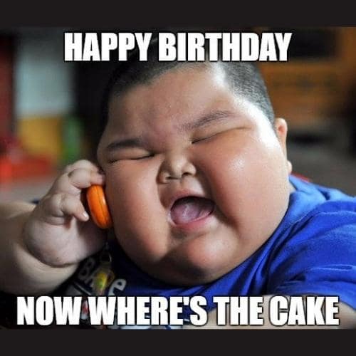 Happy Birthday Memes cake