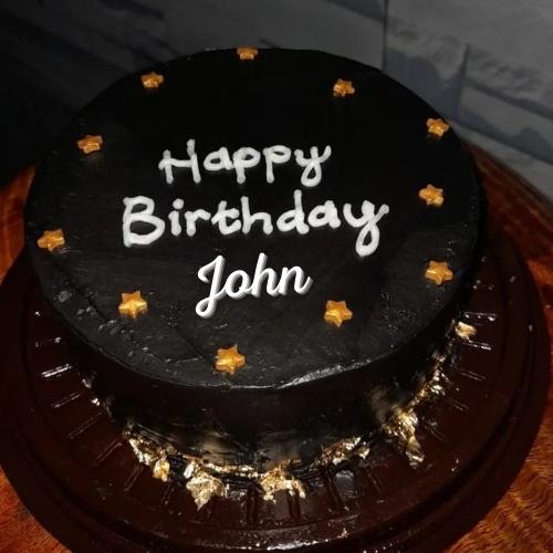 Happy Birthday John Cake With Name