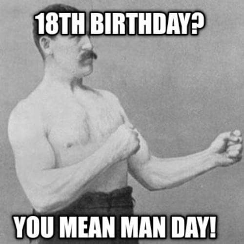 Happy 18th Birthday Memes